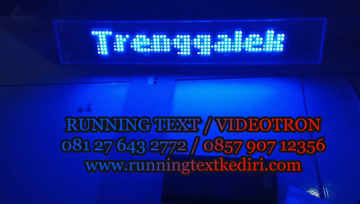 Penggunaan running text untuk tower menggunakan lampu led mainan yang dapat memancarkan led yang terbaik sehingga memberikan led ini menjadi kualitas terbaik dengan lampu yang lebih profesional.